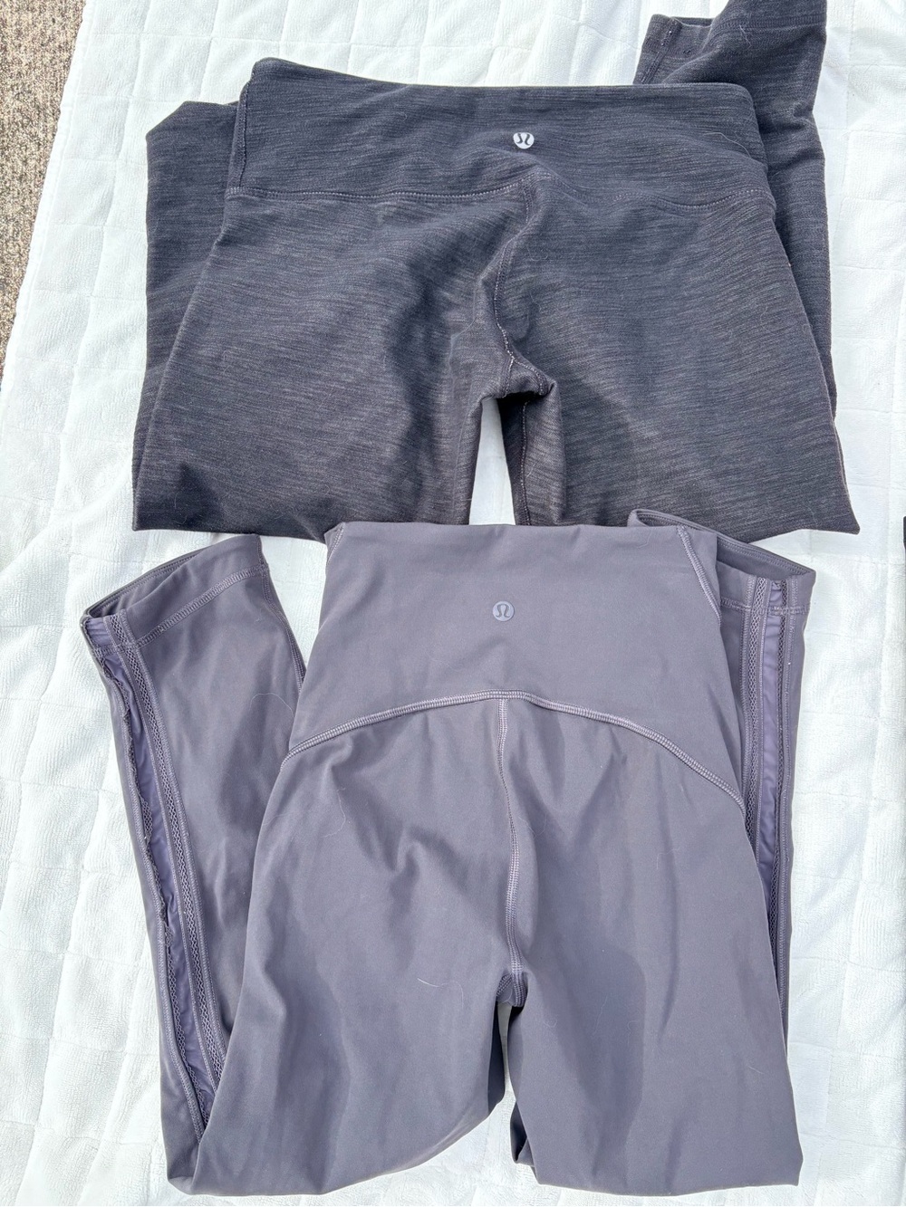 lululemon athletica Two-Pair Gray & Charcoal Leggings Set